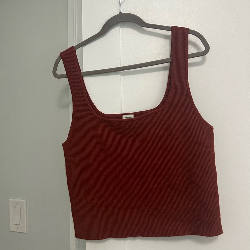 Abercrombie Ottoman Burnt Orange/Red Tank Size XXL